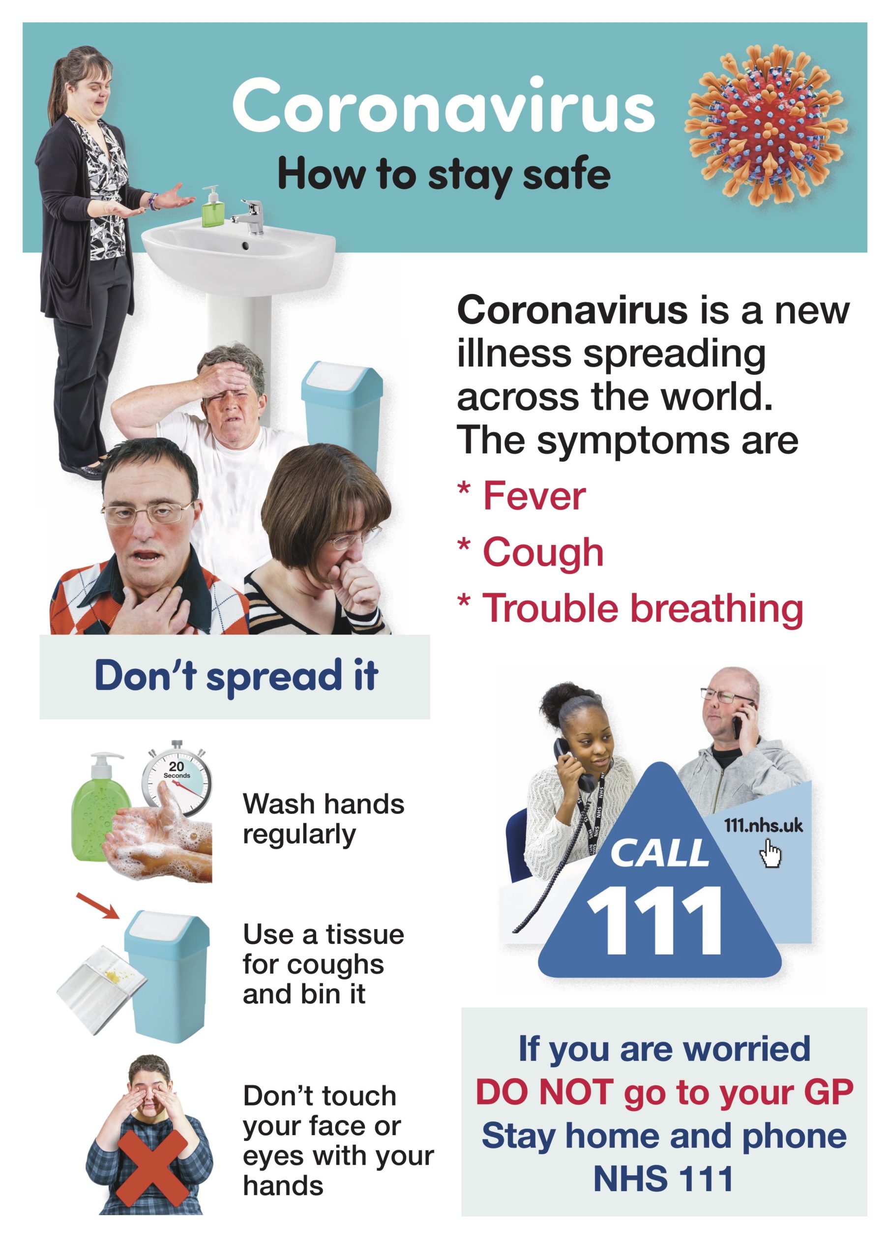 Coronavirus-Poster-How to stay safe-easy read